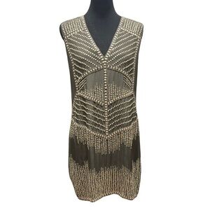 Haute Hippie Embellished Shift Dress